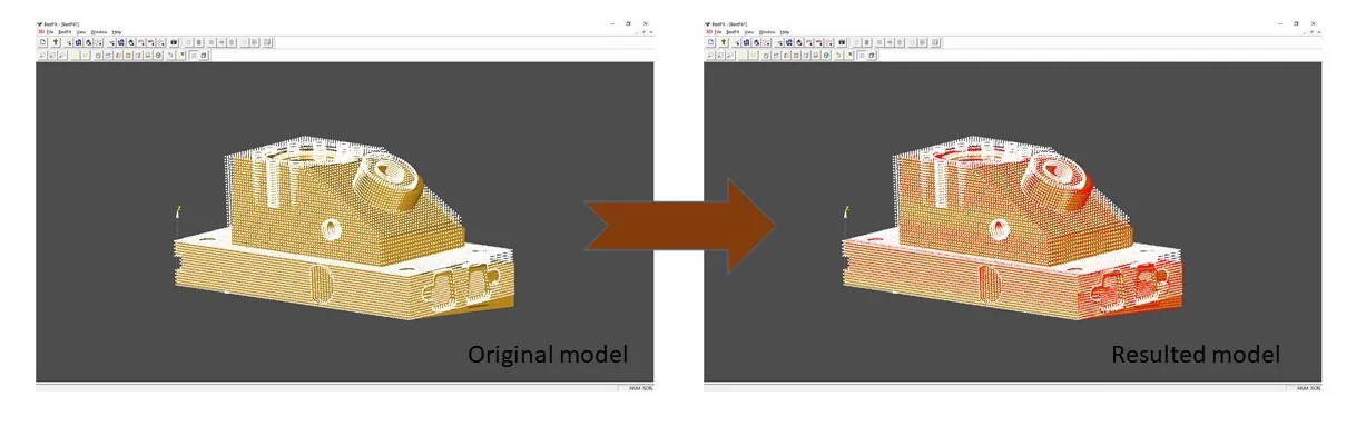 BestFit point cloud to CAD alignment demonstration
